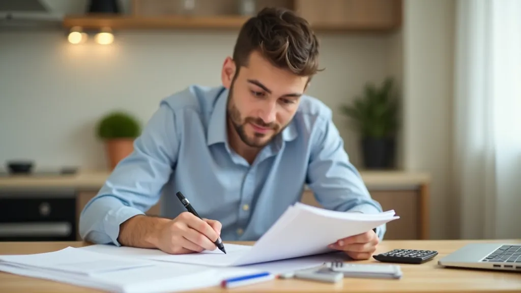 Person confidently making adjustments to spending plan with marked areas for potential cuts and savings